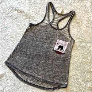 Heathered Gray Sleeveless Tank Top